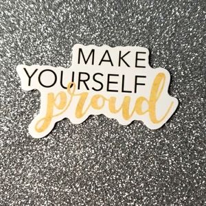 PROVERB WATERPOOF Sticker Quote Proud